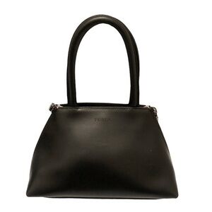 FURLA top handle Mini black tote bag purse